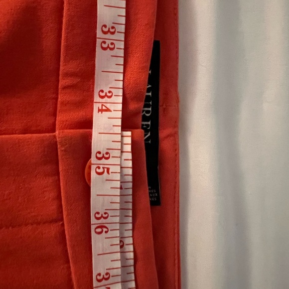 Ralph Lauren Women's Shorts Bi-stretch Twill Cotton Blend Orange US Size 2P NEW - Picture 11 of 13